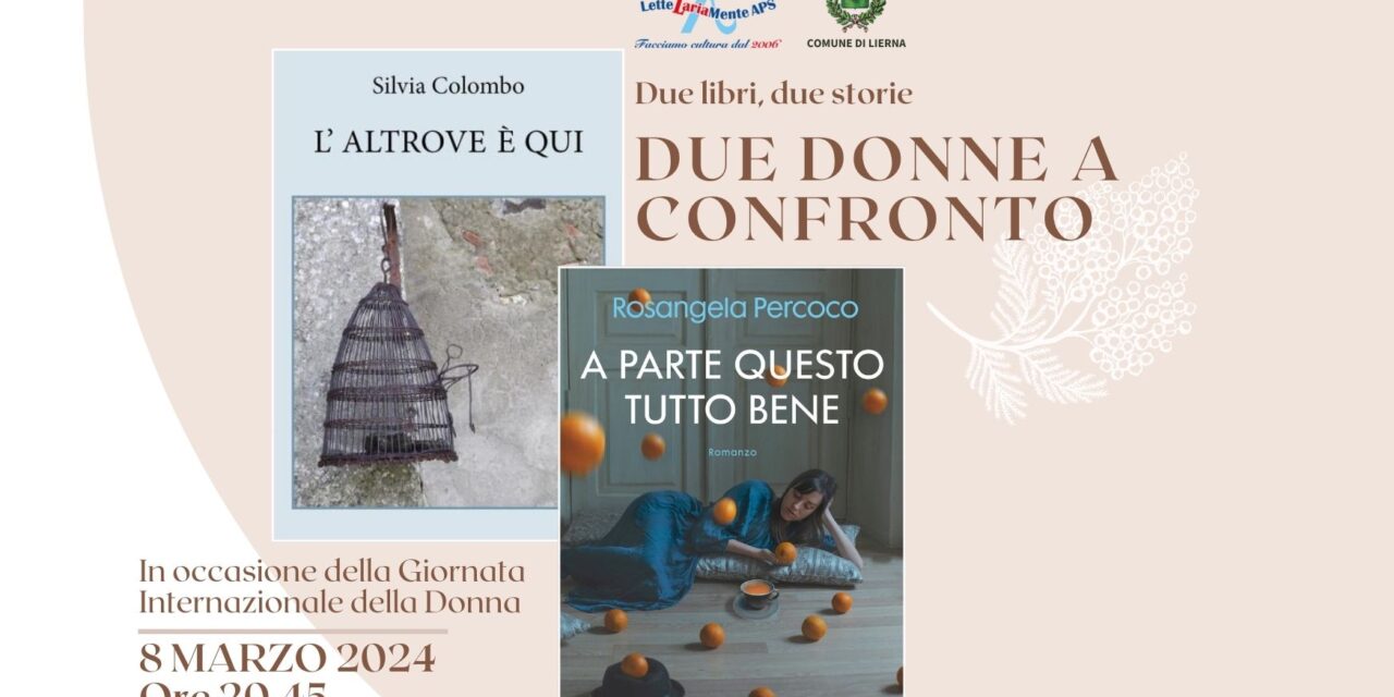 8 MARZO 2024 – DUE DONNE A CONFRONTO