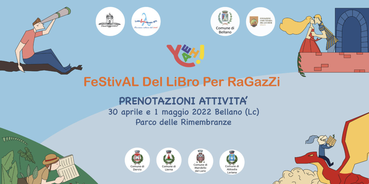 PRENOTAZIONI ATTIVITA’ – YEAH! FESTIVAL DEL LIBRO PER RAGAZZI