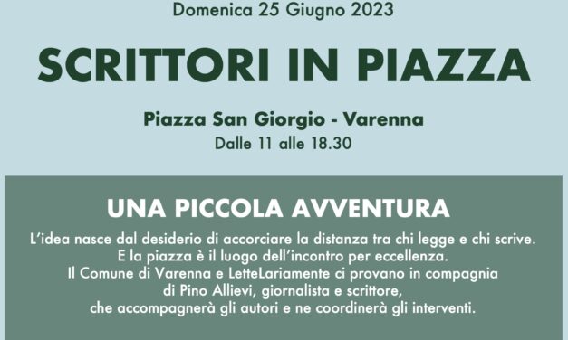 SCRITTORI IN PIAZZA – 25 GIUGNO 2023