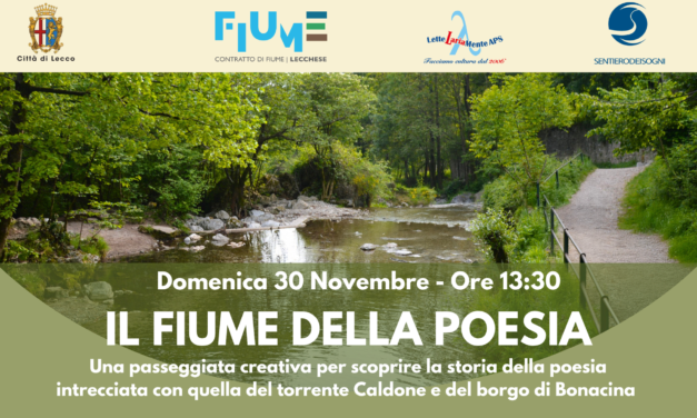 IL FIUME DELLA POESIA – 30 NOVEMBRE 2025