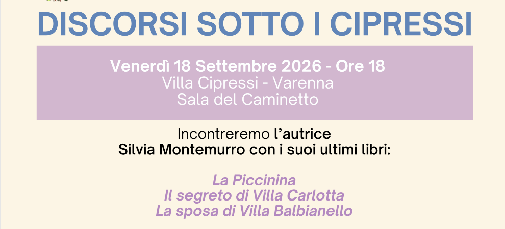 18 Settembre – Discorsi sotto i cipressi